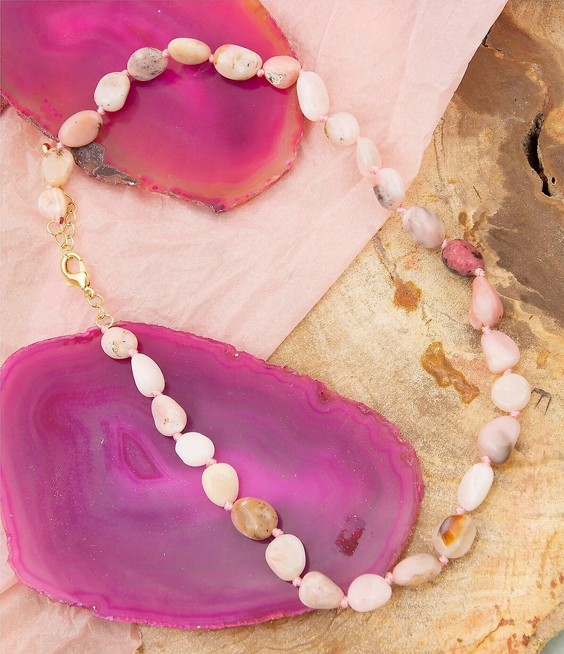 Barse Nugget Knotted Golden Collar Necklace