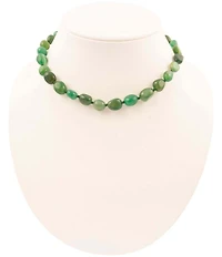 Barse Nugget Knotted Golden Collar Necklace