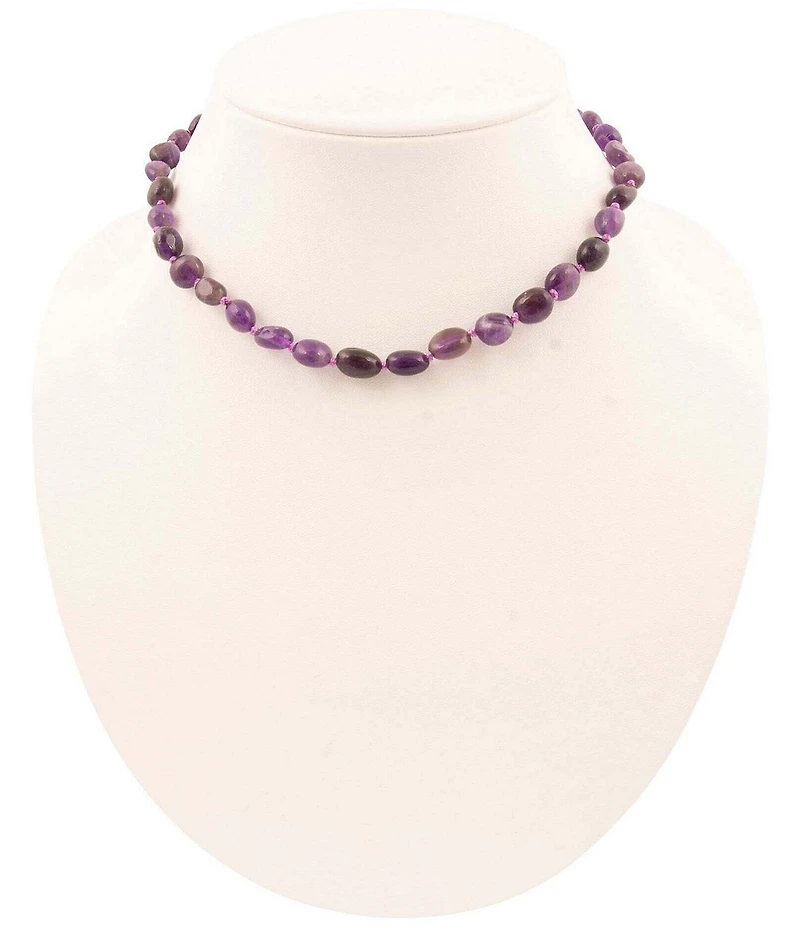 Barse Nugget Knotted Golden Collar Necklace