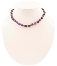 Barse Nugget Knotted Golden Collar Necklace