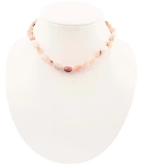 Barse Nugget Knotted Golden Collar Necklace