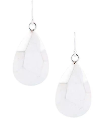 Barse Faceted Sterling Silver Teardrop Drop Earrings