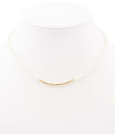 Barse Freshwater Pearl Bar Collar Necklace