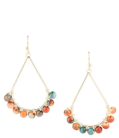 Barse Ocean Jade Drop Earrings
