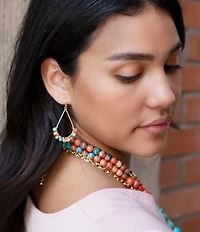 Barse Ocean Jade Drop Earrings