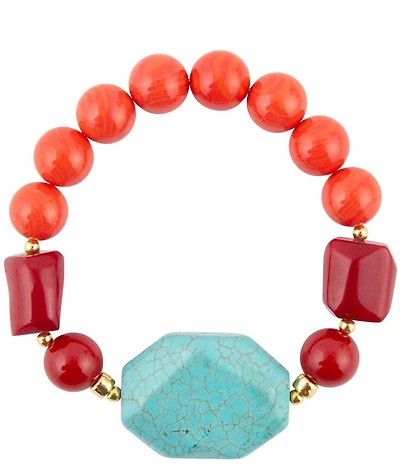 Barse Genuine Stone Rancho Guadalupe Stretch Bracelet