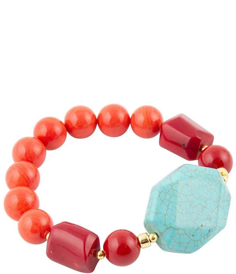 Barse Genuine Stone Rancho Guadalupe Stretch Bracelet