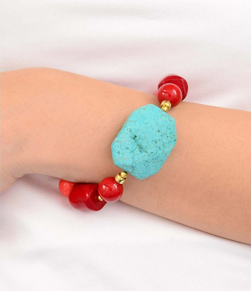 Barse Genuine Stone Rancho Guadalupe Stretch Bracelet