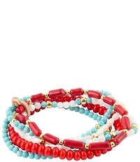 Barse Genuine Stone Rancho Guadalupe Stretch Bracelet Set