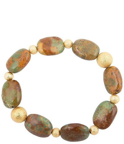 Barse Genuine Stone Sierra Stretch Bracelet