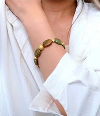 Barse Genuine Stone Sierra Stretch Bracelet