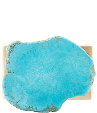 Barse Genuine Magnesite Stone Slab Hinge Bracelet