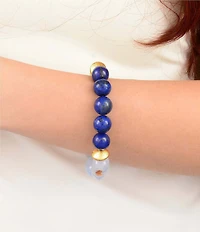 Barse Desert Sky Genuine Stone Beaded Resort Stretch Bracelet