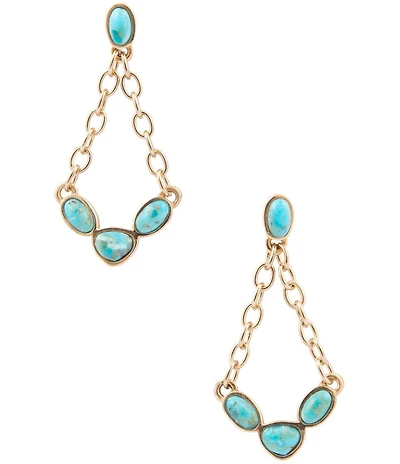 Barse Albuquerque Genuine Turquoise Chandelier Earrings