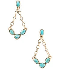 Barse Albuquerque Genuine Turquoise Chandelier Earrings
