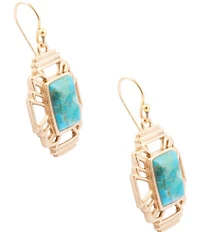 Barse Mojave Genuine Turquoise Drop Earrings