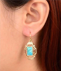 Barse Mojave Genuine Turquoise Drop Earrings
