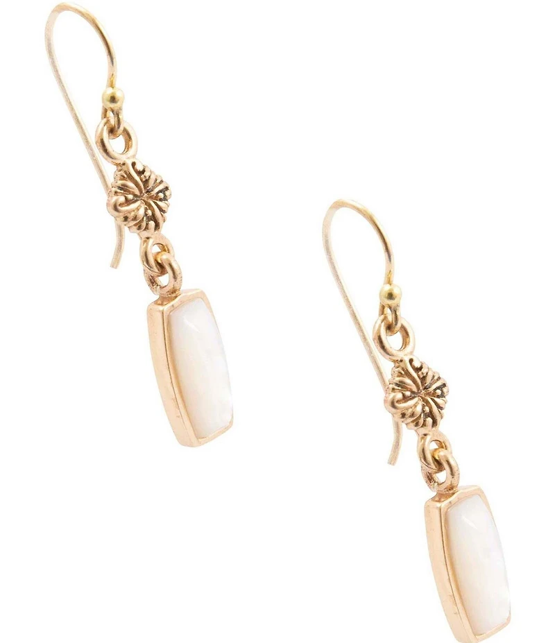 Barse Regalia Mother-Of-Pearl Linear Earrings