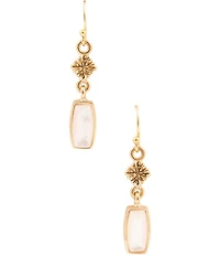 Barse Regalia Mother-Of-Pearl Linear Earrings