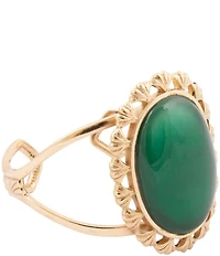 Barse Green Onyx Forest Ember Statement Cuff Bracelet