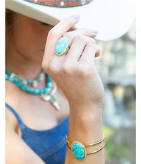 Barse Horizon Turquoise Cuff Bracelet
