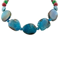 Barse Jade Agate Collar Necklace