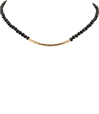 Barse Golden Bar Collar Necklace