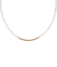 Barse Golden Bar Collar Necklace
