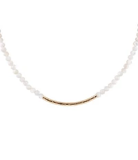 Barse Golden Bar Collar Necklace