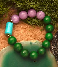 Barse Seville Genuine Stone Chunky Stretch Bracelet