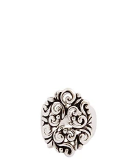 Barse Scroll Silver Band Ring