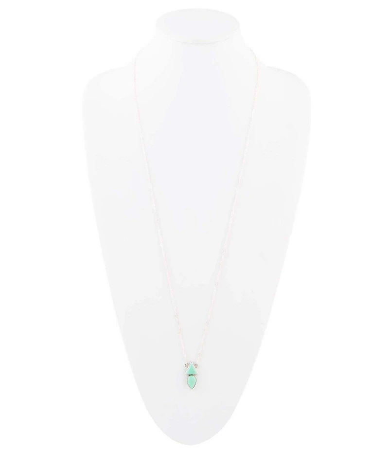 Barse Lahana Green Chrysoprase and Sterling Silver Necklace