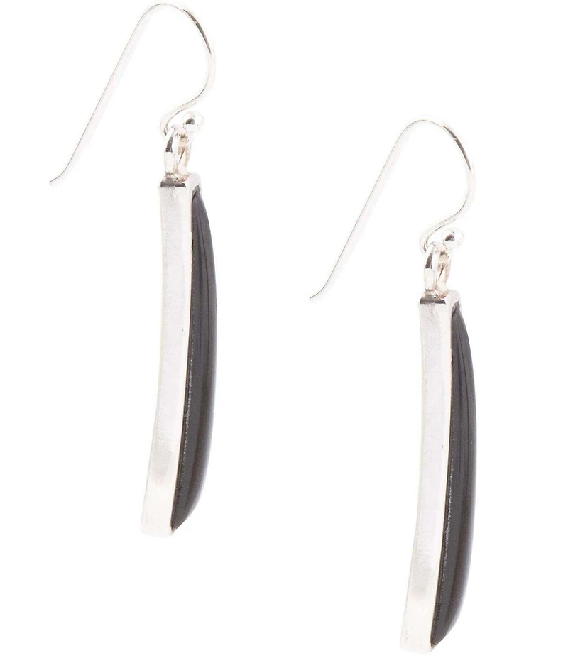 Barse Line Black Onyx Sterling Silver Drop Earrings