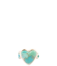 Barse Heart Sterling Silver Blue Turquoise Statement Ring