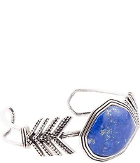 Barse Go West Blue Lapis and Sterling Silver Statement Cuff
