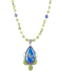 Barse Oxford Long Pendant Necklace