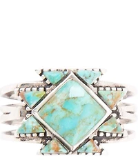 Barse Sharp Blue Turquoise and Sterling Silver Ring