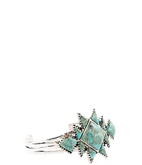 Barse Sharp Blue Turquoise and Sterling Silver Cuff Bracelet