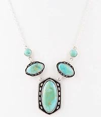 Barse Shielded Turquoise and Sterling Silver Necklace