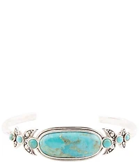 Barse Emile Blue Turquoise Sterling Silver Cuff Bracelet