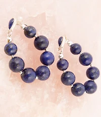 Barse Carly Blue Lapis Complete Loop Sterling Silver Post Earrings