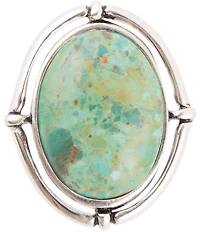Barse Make a Statement Blue Turquoise and Sterling Silver Ring