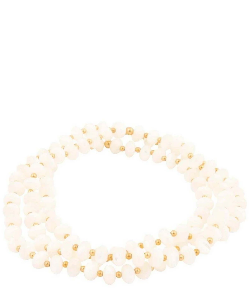 Barse Sunday Best Mother Of Pearl Stretch Bracelet Set