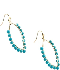 Barse Tiger's Eye Amber Trail Statement Drop Earrings