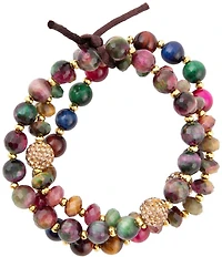 Barse Tiger's Eye Beaded Stretch Bracelet Set