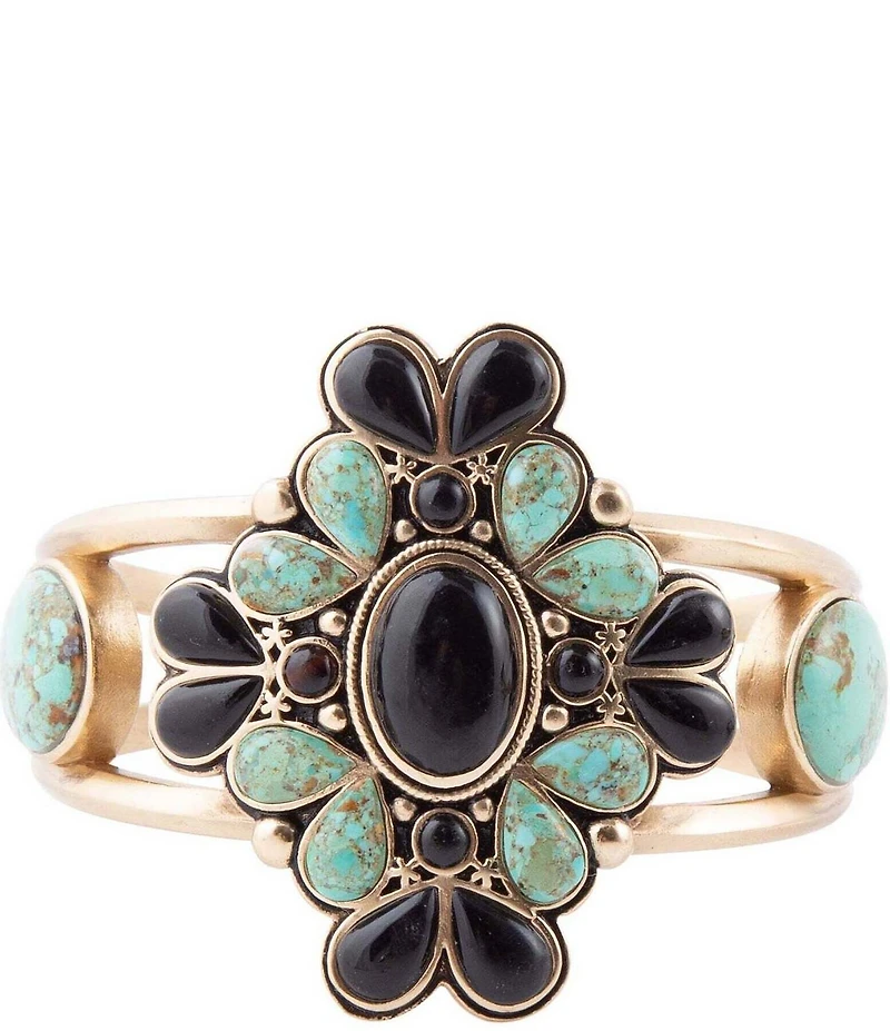 Barse Barcelona Golden Statement Cuff Bracelet