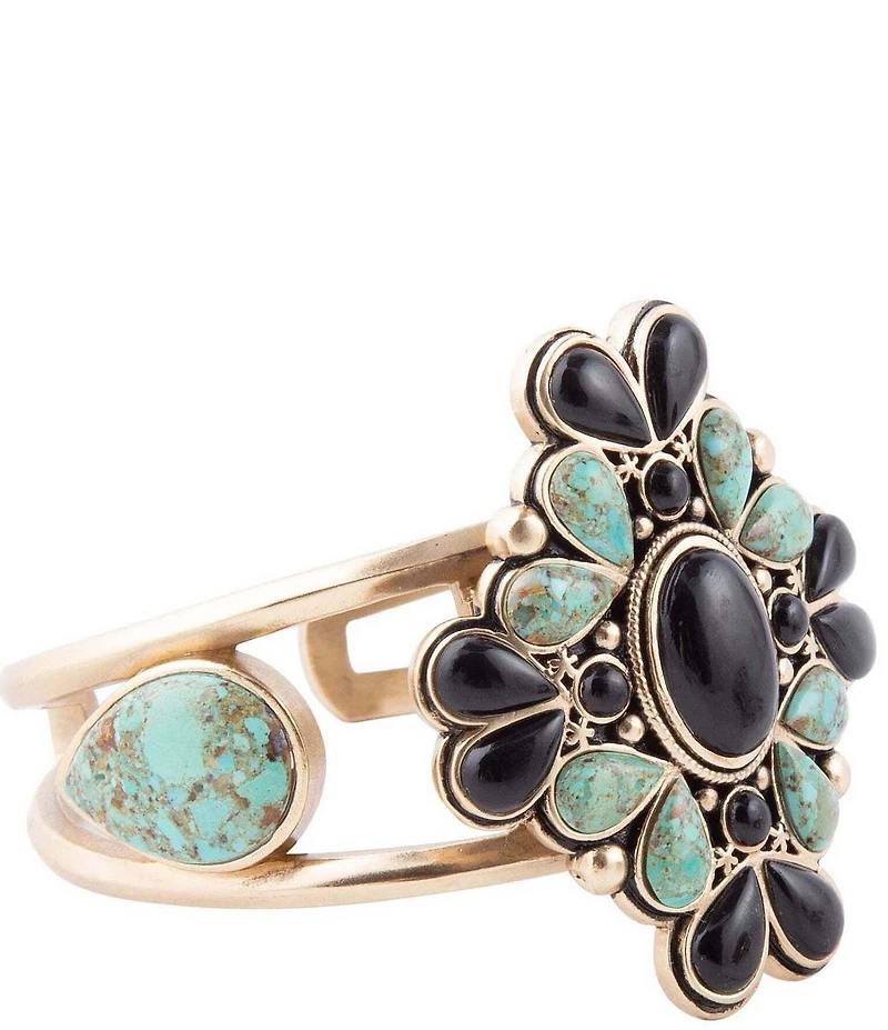 Barse Barcelona Golden Statement Cuff Bracelet