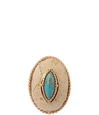 Barse Turquoise Ethereal Lace Statement Ring