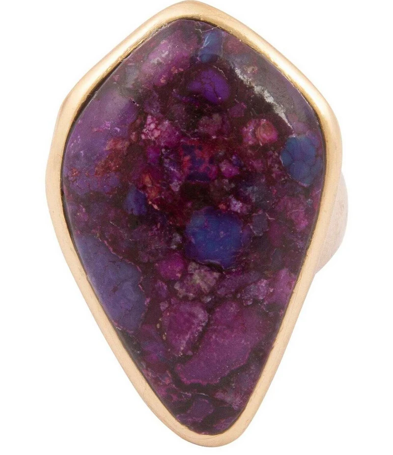 Barse Twilight Iris Turquoise Statement Ring