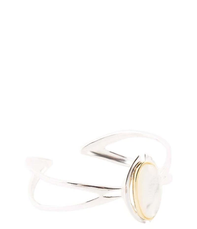 Barse Shine Bright Mother of Pearl Cuff Bracelet